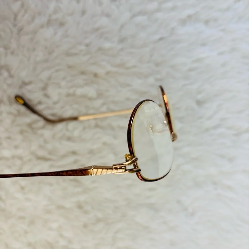 Safilo Emozioni Brown Tortoise/Gold Oval Glasses Frame Only